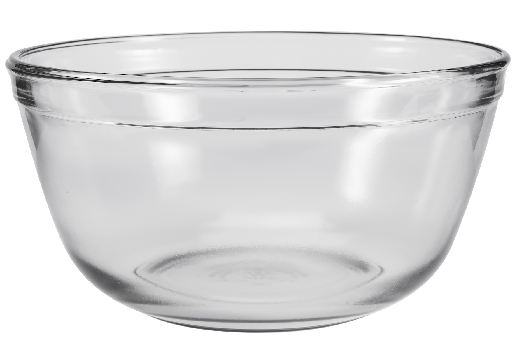 Anchor Hocking 4-Quart Glass Mixing Bowl, Set of 2, Clear